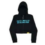 Gamma Blue Classic Crop Hoodie- Women's
